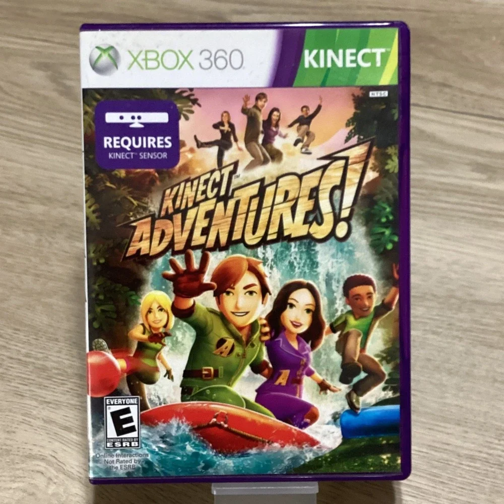 Xbox 360‎ Kinect Adventures Video Game Disc Case Manual Microsoft Game Studios